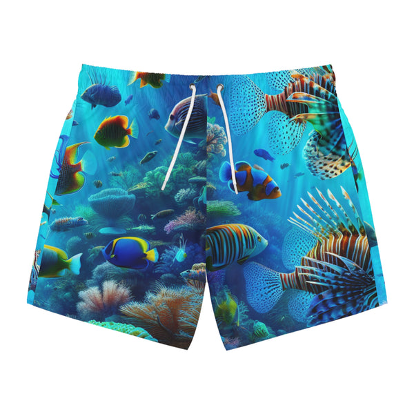 Fish Print Swim Trunks
