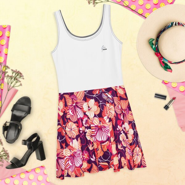 Floral Skater Dress - Image 3