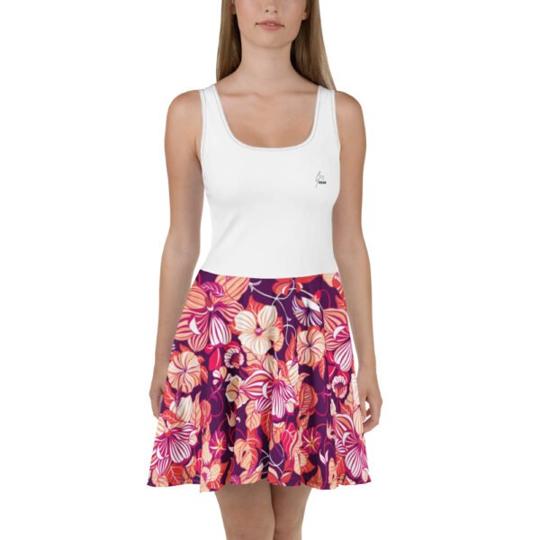Floral Skater Dress - Image 4