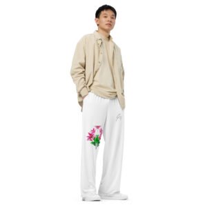 All-over print unisex wide-leg pants
