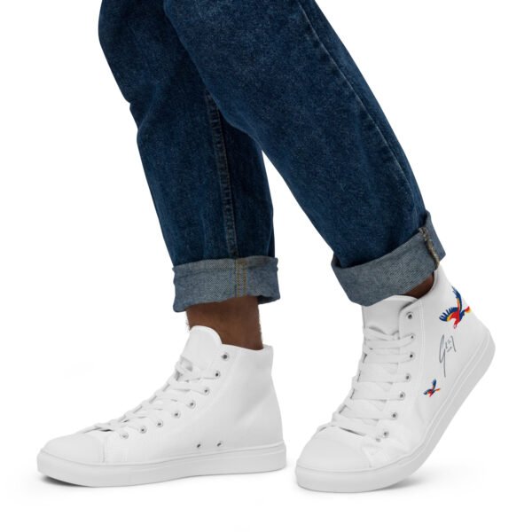Men’s high top canvas shoes - Image 2